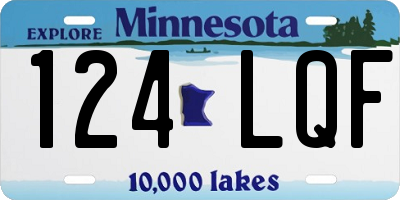 MN license plate 124LQF