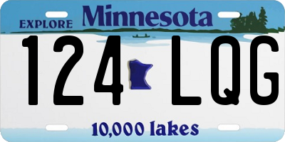 MN license plate 124LQG