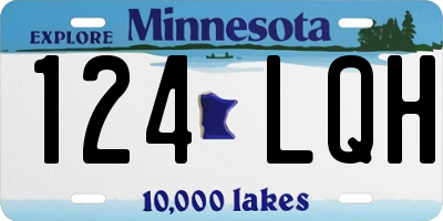MN license plate 124LQH