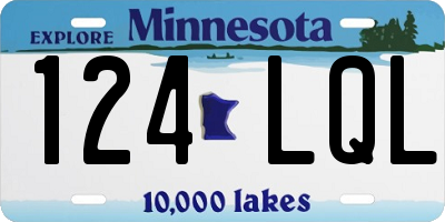 MN license plate 124LQL