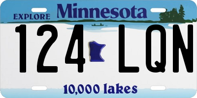 MN license plate 124LQN