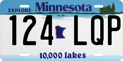 MN license plate 124LQP
