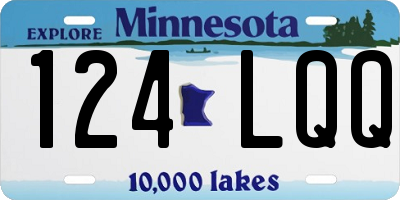 MN license plate 124LQQ