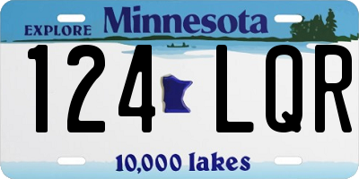 MN license plate 124LQR