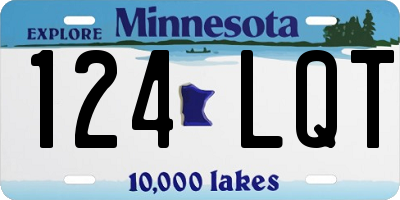 MN license plate 124LQT