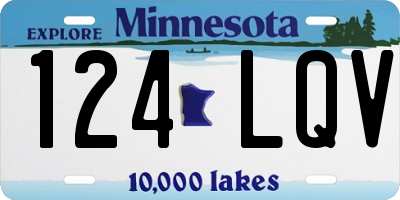 MN license plate 124LQV