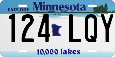 MN license plate 124LQY