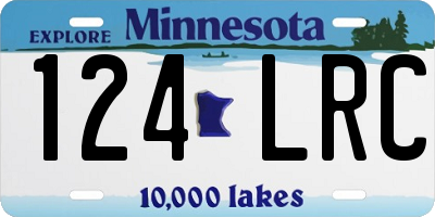 MN license plate 124LRC