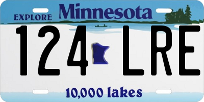 MN license plate 124LRE