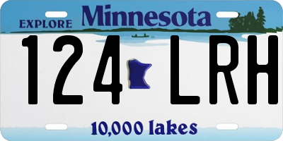 MN license plate 124LRH