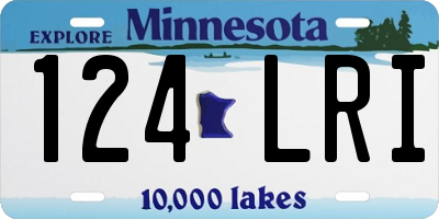 MN license plate 124LRI