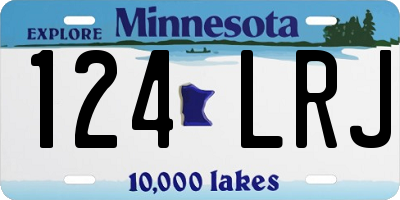 MN license plate 124LRJ