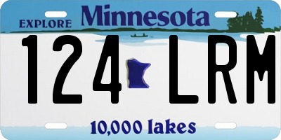 MN license plate 124LRM