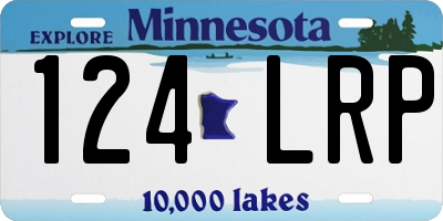 MN license plate 124LRP