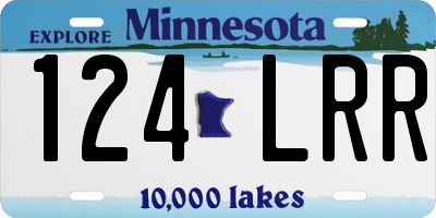 MN license plate 124LRR