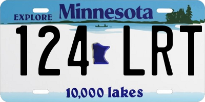 MN license plate 124LRT