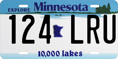 MN license plate 124LRU