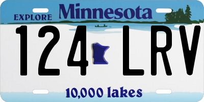 MN license plate 124LRV