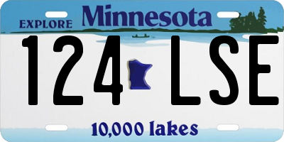 MN license plate 124LSE