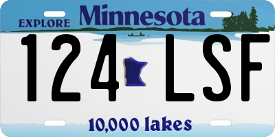MN license plate 124LSF