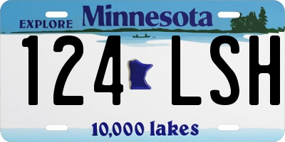 MN license plate 124LSH