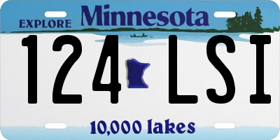 MN license plate 124LSI