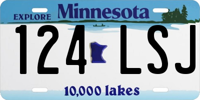 MN license plate 124LSJ