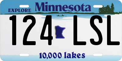MN license plate 124LSL
