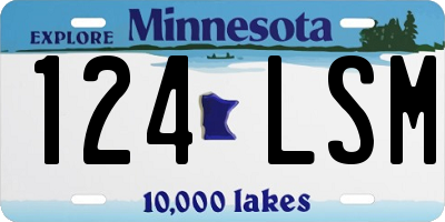 MN license plate 124LSM
