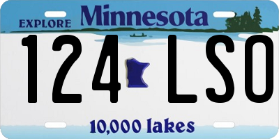 MN license plate 124LSO