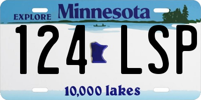 MN license plate 124LSP