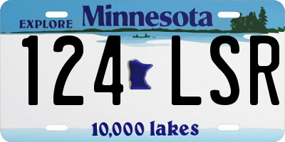 MN license plate 124LSR