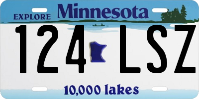 MN license plate 124LSZ