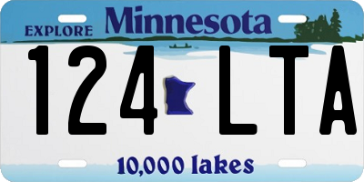 MN license plate 124LTA