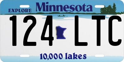 MN license plate 124LTC