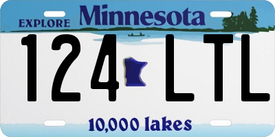 MN license plate 124LTL