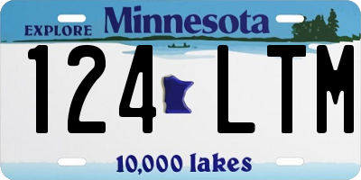 MN license plate 124LTM