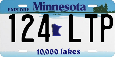 MN license plate 124LTP