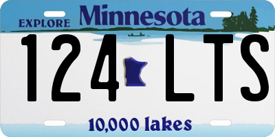 MN license plate 124LTS