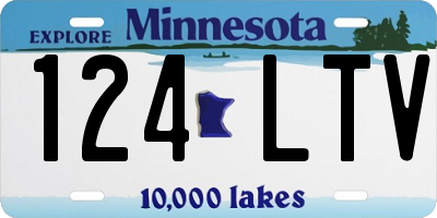MN license plate 124LTV