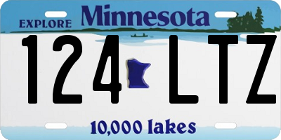 MN license plate 124LTZ
