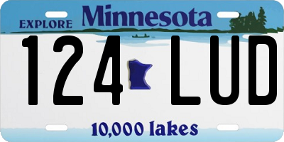 MN license plate 124LUD