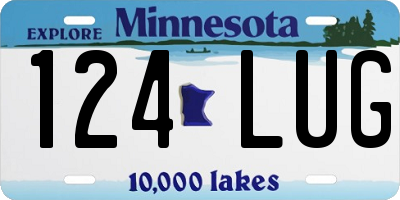 MN license plate 124LUG