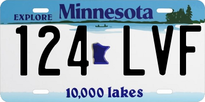 MN license plate 124LVF