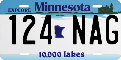 MN license plate 124NAG