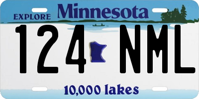 MN license plate 124NML