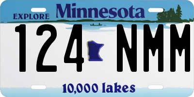 MN license plate 124NMM
