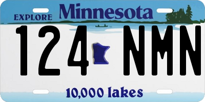 MN license plate 124NMN