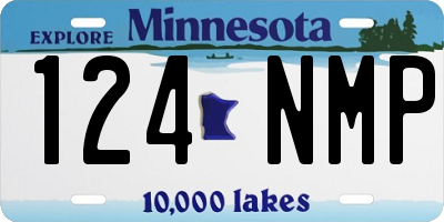 MN license plate 124NMP