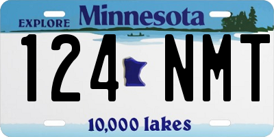 MN license plate 124NMT